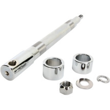 Front Axle Kit — 25.4 mm (1") axle, 33 cm length, front, chrome