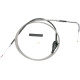 Cable de ralentí trenzado de acero inoxidable — 142 cm (56") carcasa, codo 90°