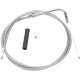 Cable de gas trenzado inoxidable — 127 cm (50") de funda, codo 90°, ajuste roscado
