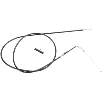 Black Vinyl Throttle/Idle Cable — 137 cm (54") housing, 5" travel