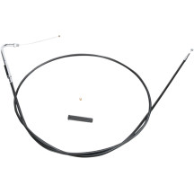 Black Vinyl Throttle/Idle Cable — Housing length 142 cm (56"), travel 12.7 cm (5")