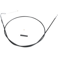 Black Vinyl Throttle/Idle Cable — Housing length 142 cm (56"), travel 12.7 cm (5")