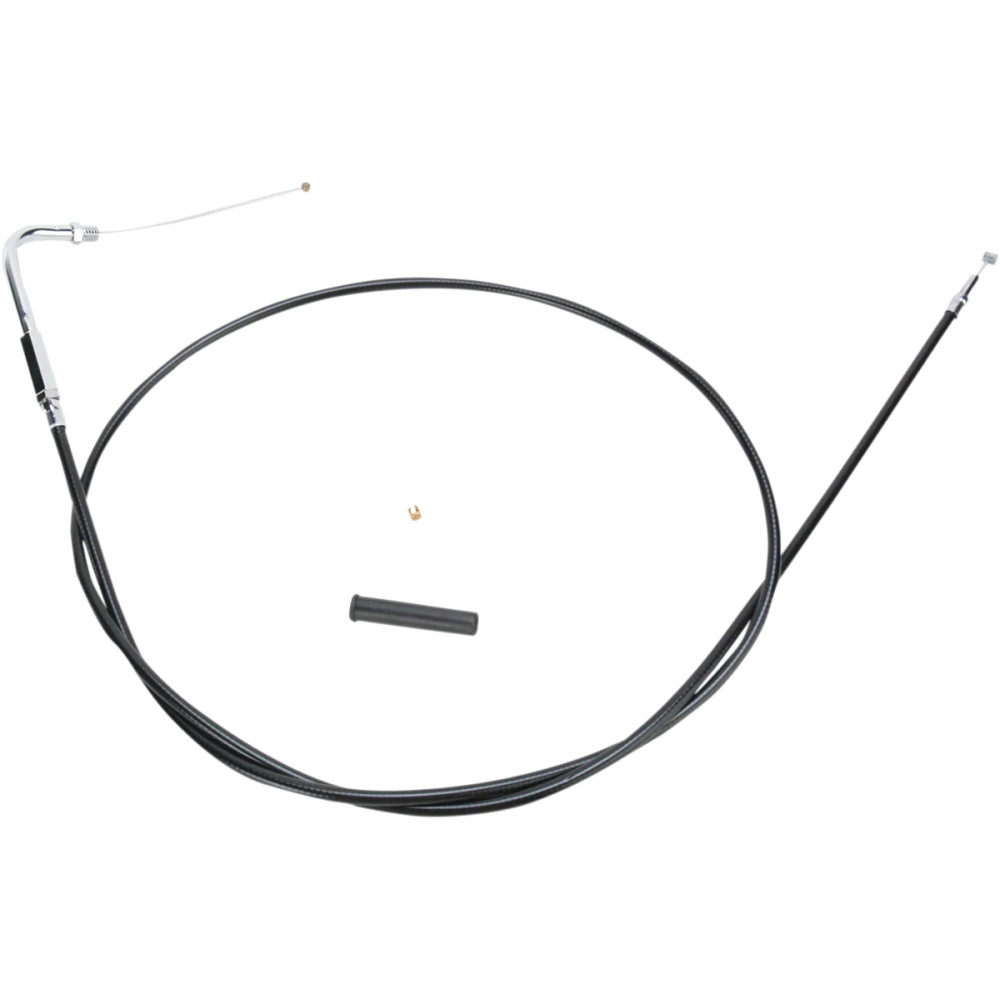 Black Vinyl Throttle/Idle Cable — Housing length 142 cm (56"), travel 12.7 cm (5")