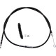 Cable de embrague de vinilo negro de alta eficiencia — Longitud de funda 177.5 cm (69-13/16"), recorrido 67 mm (2-5/8"), ajustador 90.5 cm (35-5/8")