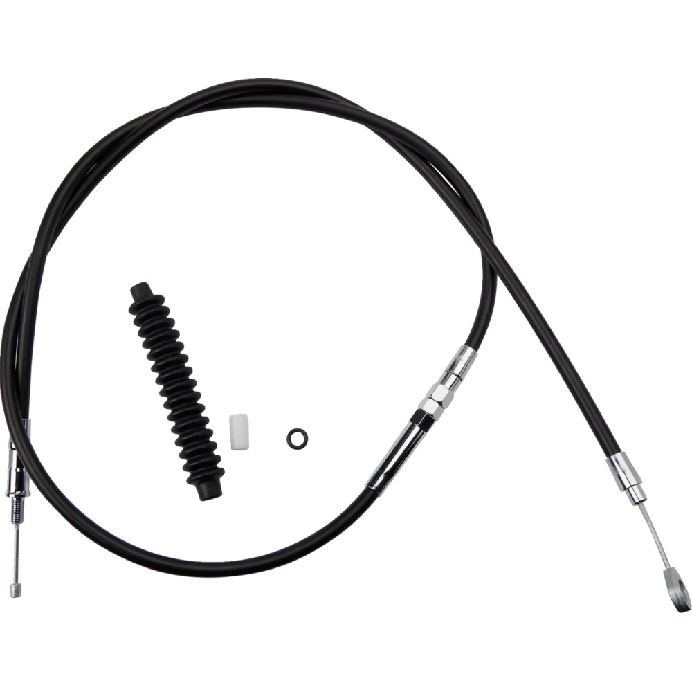 High-Efficiency Black Vinyl Clutch Cable — 155.5 cm (61-1/4") housing, 65 mm (2-9/16") travel