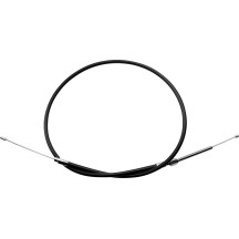 High-Efficiency Black Vinyl Clutch Cable — 135 cm housing, 17 cm travel, adjuster bottom