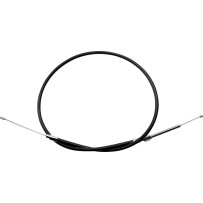 High-Efficiency Black Vinyl Clutch Cable — 135 cm housing, 17 cm travel, adjuster bottom