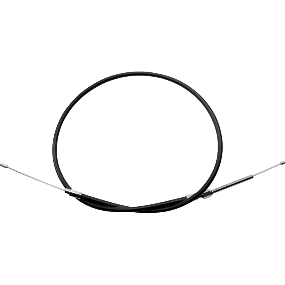 High-Efficiency Black Vinyl Clutch Cable — 135 cm housing, 17 cm travel, adjuster bottom