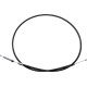 Cable de embrague de vinilo negro de alta eficiencia — 135,5 cm alojamiento, 11 cm recorrido, Negro