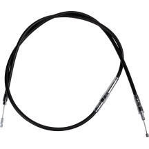 High-Efficiency Black Vinyl Clutch Cable — 154 cm (60-5/8"), 59 mm (2-5/16") travel, center adjuster, black