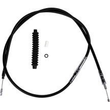High-Efficiency Black Vinyl Clutch Cable — 154 cm (60-5/8"), 59 mm (2-5/16") travel, center adjuster, black