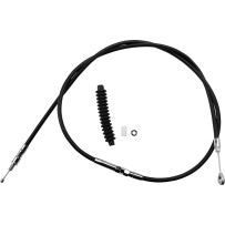 High-Efficiency Black Vinyl Clutch Cable — Housing 169 cm (66-5/8"), Adjuster 90.5 cm (35-5/8"), Travel 67 mm