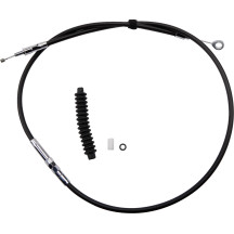 High-Efficiency Black Vinyl Clutch Cable — 57-5/8" housing, 59 mm travel, Black