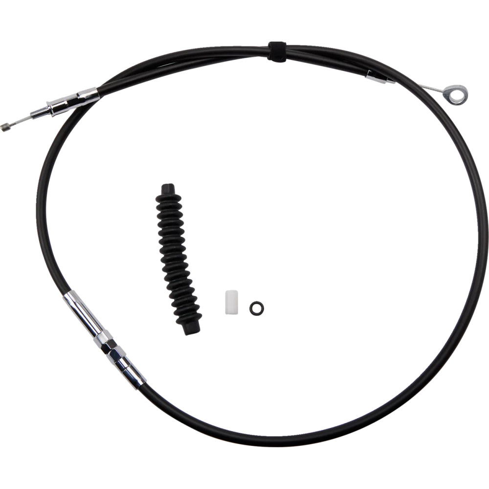 High-Efficiency Black Vinyl Clutch Cable — 57-5/8" housing, 59 mm travel, Black