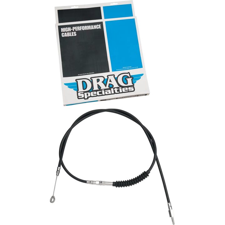 Cable de embrague de vinilo negro de alta eficiencia — 189.5 cm carcasa, 83.5 cm ajustador, Negro