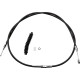 Cable de embrague de vinilo negro de alta eficiencia — Funda 200 cm (78-11/16"), Ajustador 83.5 cm (32-15/16"), Recorrido 70 mm (2-3/4")