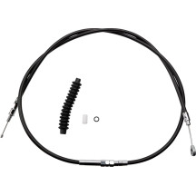 High-Efficiency Black Vinyl Clutch Cable — Housing 200 cm (78-11/16"), Adjuster 83.5 cm (32-15/16"), Travel 70 mm (2-3/4")