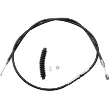 High-Efficiency Black Vinyl Clutch Cable — Housing length 159 cm (62-11/16"), adjuster 64.5 cm (25-7/16"), travel 70 mm
