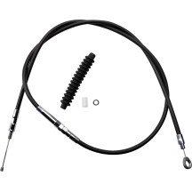 High-Efficiency Black Vinyl Clutch Cable — Housing 154 cm (60-11/16"), Travel 70 mm (2-3/4"), Standard