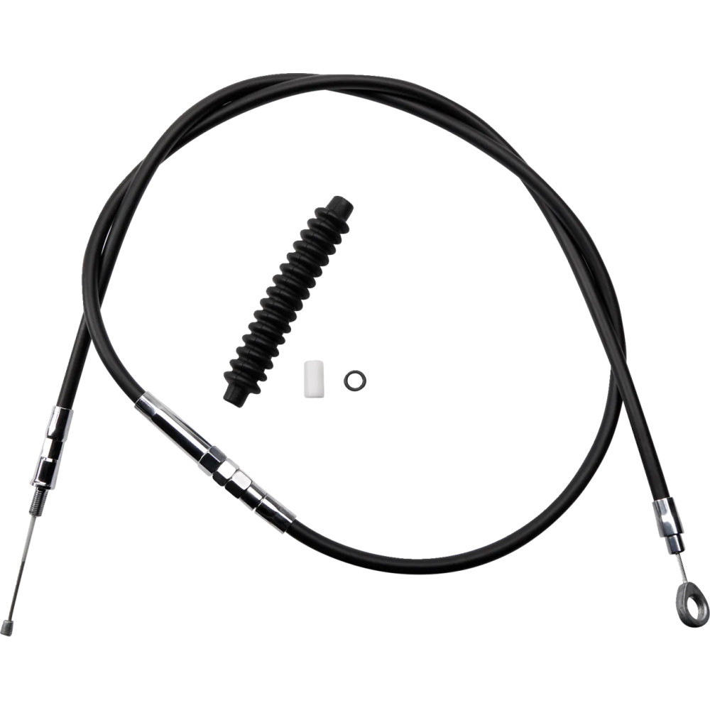High-Efficiency Black Vinyl Clutch Cable — Housing 154 cm (60-11/16"), Travel 70 mm (2-3/4"), Standard