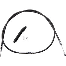 High-Efficiency Black Vinyl Clutch Cable — Housing length 169.5 cm (66-11/16"), adjuster 83.5 cm (32-15/16"), travel 70 mm