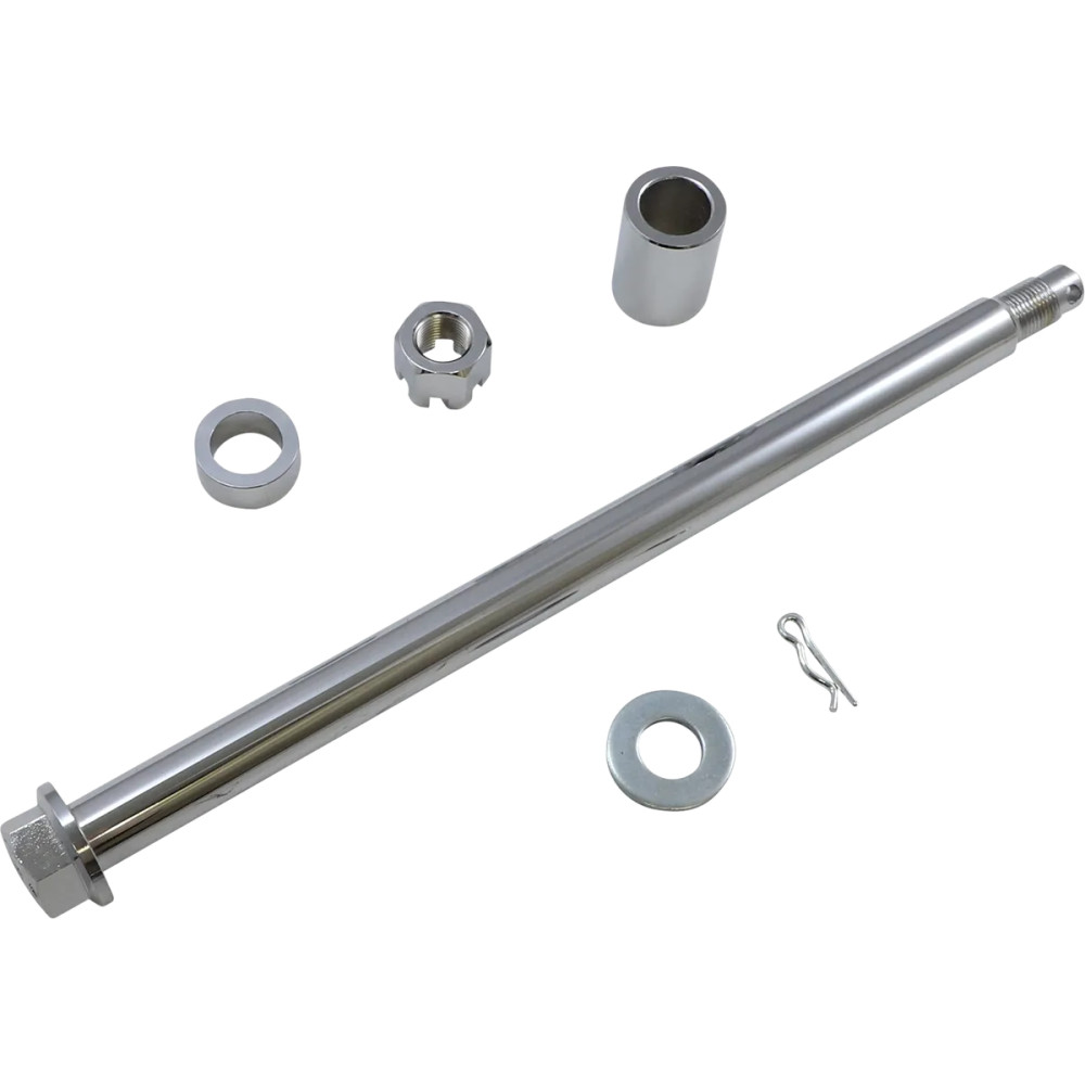 Rear Axle Kit — 33.61 cm (13.23"), 19.1 mm (3/4"), Chrome