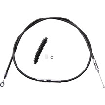 High-Efficiency Black Vinyl Clutch Cable — 179 cm housing, adjuster 83.5 cm, +15.2 cm