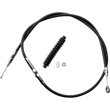 High-Efficiency Black Vinyl Clutch Cable — Housing 146.5 cm (57-11/16"), Adjuster 83.5 cm (32-15/16")