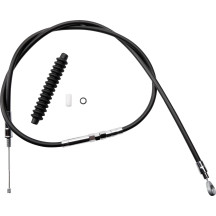 High-Efficiency Black Vinyl Clutch Cable — 139 cm housing, 60 cm adjuster, 70 mm travel