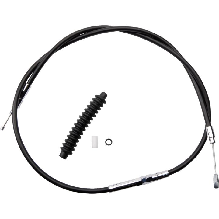 Cable de embrague de vinilo negro de alta eficiencia — Ajustador 25-7/16 pulg. (64,5 cm), Carcasa 59-3/4 pulg. (152 cm), Tamaño 2 pulg. (+51 mm)
