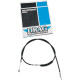 Cable de embrague de vinilo negro de alta eficiencia — 159 cm (62-11/16\"), recorrido 83 mm (3-1/4\"), ajustador 64.5 cm (25-7/16\")