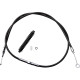 Cable de embrague de vinilo negro de alta eficiencia — carcasa 154 cm, ajustador 80 cm, recorrido 83 mm