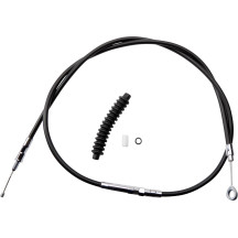 High-Efficiency Black Vinyl Clutch Cable — 159 cm housing, 80 cm adjuster, 83 mm travel