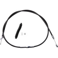 High-Efficiency Black Vinyl Clutch Cable — Housing 169.5 cm, Adjuster 80 cm, Travel 83 mm