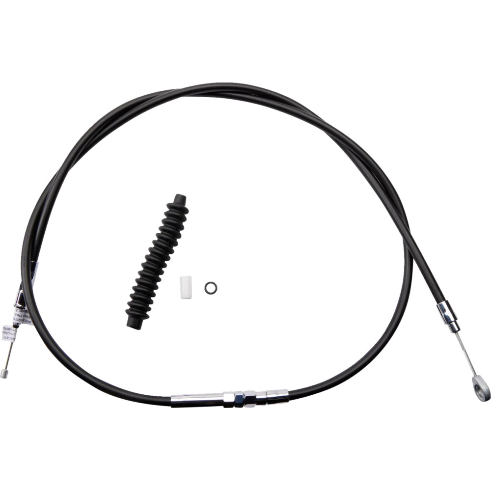 High-Efficiency Black Vinyl Clutch Cable — Housing 169.5 cm, Adjuster 80 cm, Travel 83 mm