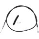 Cable de embrague de vinilo negro de alta eficiencia — 179,5 cm alojamiento, 83 mm recorrido, 80 cm ajustador