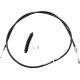 Cable de embrague de vinilo negro de alta eficiencia — 184.5 cm carcasa, 80 cm ajustador, 83 mm recorrido, negro