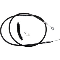 High-Efficiency Black Vinyl Clutch Cable — 64-11/16" housing, 25-7/16" adjuster, 3-7/8" travel