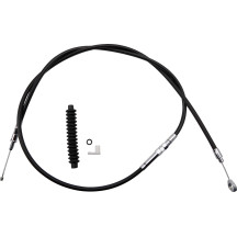 High-Efficiency Black Vinyl Clutch Cable — 169.5 cm housing, 64.5 cm adjuster, 98 mm travel