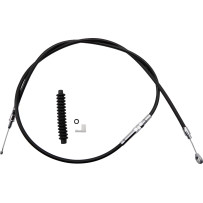 High-Efficiency Black Vinyl Clutch Cable — 169.5 cm housing, 64.5 cm adjuster, 98 mm travel
