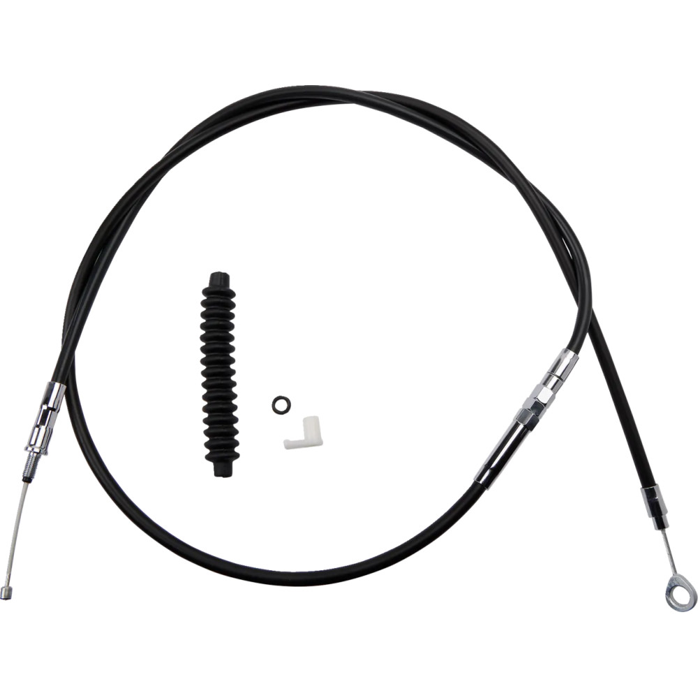 High-Efficiency Black Vinyl Clutch Cable — Housing 68-11/16", Adjuster 25-7/16"