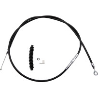 High-Efficiency Black Vinyl Clutch Cable — 179.5 cm housing, 64.5 cm adjuster