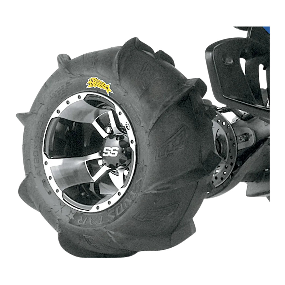 Sand Star Angle Paddle Rear Tire — 26x11-12, 8-paddle 30 mm, 12 in rim, 2 Ply