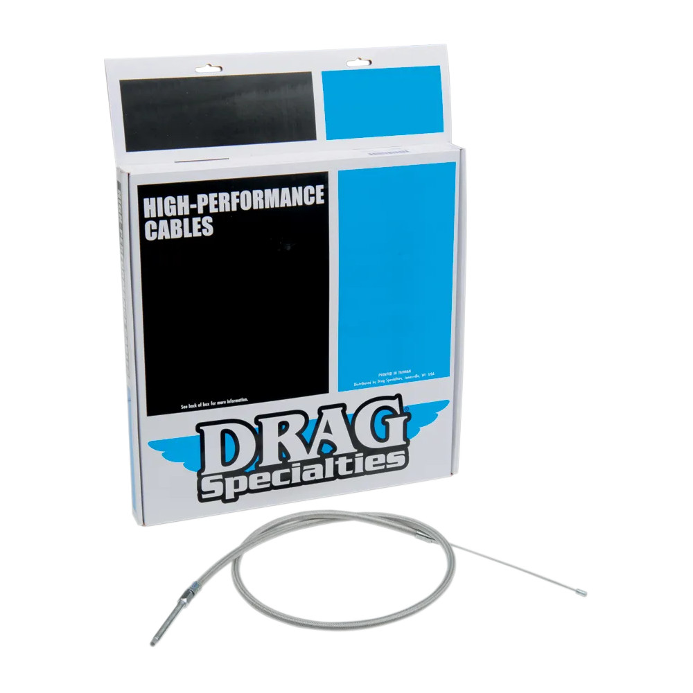 High-Efficiency Braided Stainless Steel Clutch Cable — 119.5 cm housing, adjuster bottom