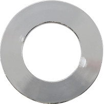 Wheel Spacer — 25.4 mm axle, 44.45 mm outside diameter, 6.45 mm length, rear left, chrome