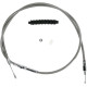 Cable de embrague trenzado de acero inoxidable de alta eficiencia — Longitud carcasa 184,5 cm, regulador 83,5 cm, recorrido 70 mm