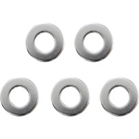 Chrome Axle Washer — 16.4 mm ID, 33.3 mm OD, 0.14 in width, 5-pack