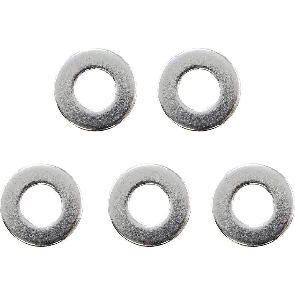 Chrome Axle Washer — 16.4 mm ID, 33.3 mm OD, 0.14 in width, 5-pack