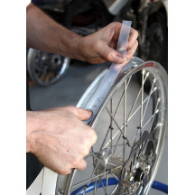 Cinta Armor para llanta — 18"/19" de llanta, 31.8 mm (1-1/4") de ancho, orificio de válvula central