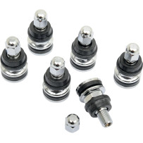 Valve Stem Kit Replacement Part — TR412 valve stem, 14 mm, 16 mm, 6-Pack, Silver